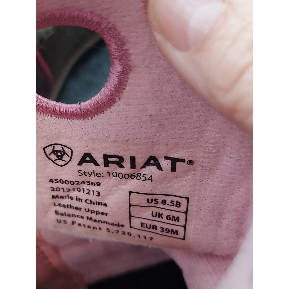 ARIAT Fatbaby Western Boots Womens 8.5B Brown Camo Pink Roper Cowgirl Festival - Picture 7 of 14
